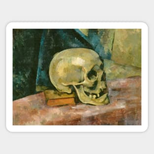 Still Life With Skull by Paul Cezanne Sticker